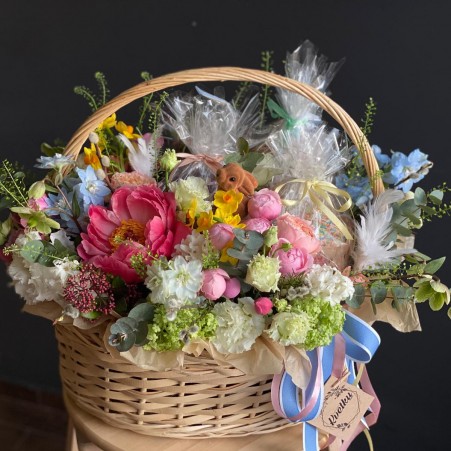 Easter flower basket